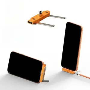 2 Pack Fast Charging Head with 360° Swivel Stand — Compatible with iPhone, Samsung & Type-C Devices, Charger Only (No Cable), Perfect for Home & Office