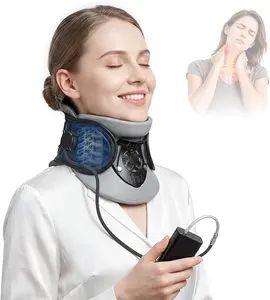 Neck relaxation pillow, adjustable inflatable neck pillow with built-in pump, suitable for office, travel, and home use as a neck support pillow, can be a birthday or holiday gift for family or friends