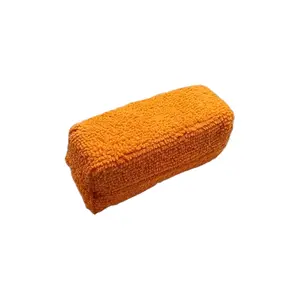 WashedAF Microfiber Applicator - Orange Microfiber Covered Sponge for Ceramic Coatings, Dressings & More, Easy to Handle