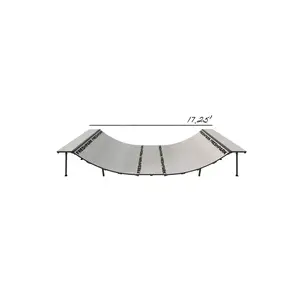 3 FT HIGH x 8 FT WIDE Mini Ramp Half-Pipe