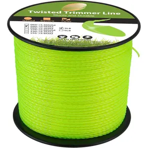 080 Trimmer Line Heavy Duty, Twisted Weed Eater String .080, 080 String Trimmer Line 0.08In-1480Ft-3Lb Twisted Weed Wacker String .080 Compatible with Ryobi, Ego, Greenworks String Trimmers and