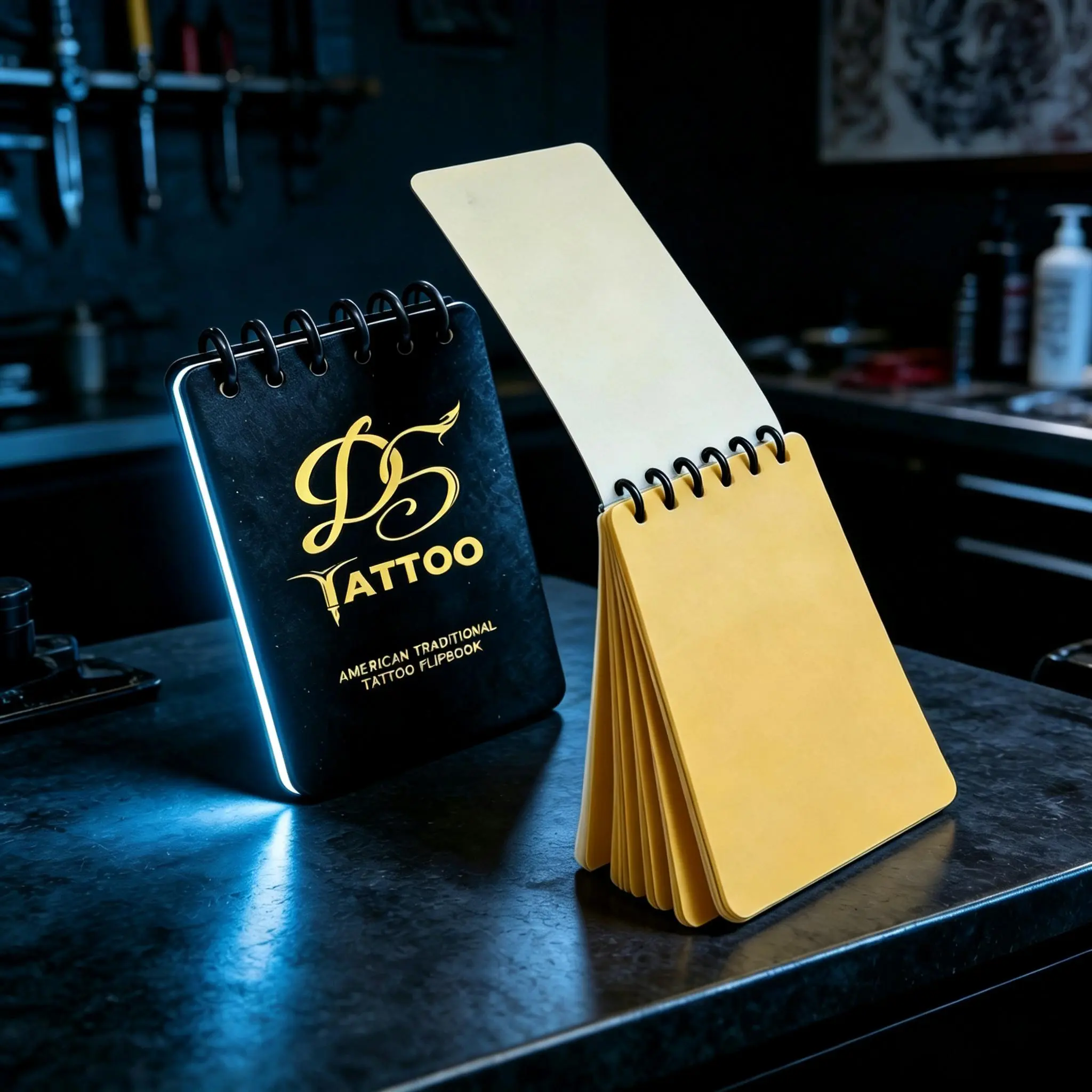 Tattoo Practice Skin Pad with Reinforced Bind - 4x6" Top-Bound Flipbook, 10 Sheets of 1mm Silicone for Fine Control and Master Needle Depth Training, Tattoo Supplies, 4X6" Vertical, Premium Physical Portfolio, Top-Bound Design