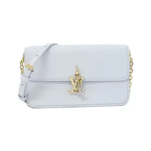 Pre-owned Louis Vuitton Calfskin Small Leather Goods Wallet On Chain LV Bloom Wallet
