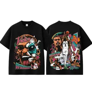 Victor Wembanyama “The Alien” Graphic For Spurs Nation Spurs Basketball Fans Apparel, Wemby Fans Basketball Streetwear Tee Gift For Basketball Fan Graphic Tee Unisex Cotton Camiseta, Soft Breathable Oversized Fit Casual Wear