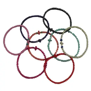 Komboskini Chotki prayer rope bracelet.Greek Orthodox prayer rope Komboskini 33-65 knotted wax thread bracelet, Greek cross prayer rope bracelet