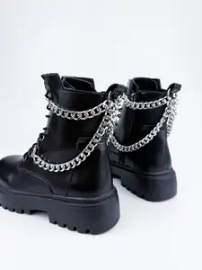 2 Pairs Punk Style Boot Decorative Chains, DIY Customizable Shoe Accessories, Party Jewelry, Unisex, Includes Only Shoe Parts
