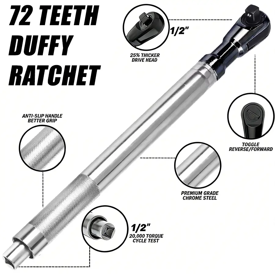Black Friday Deal | 1/2 Inch Wrench Extension Bar, Ni-Cr Alloy Steel Universal Wrench Extender, Lightweight Compact Extension Tool for Nut & Bolt Fastening Repair Work