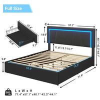 Full Bed with 4 Drawers