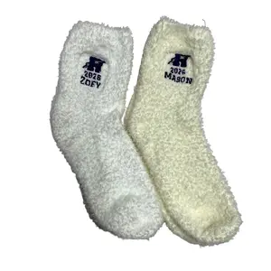 Rye Thunderbolts 2026 Personalized Embroidered Graduation Fuzzy Socks