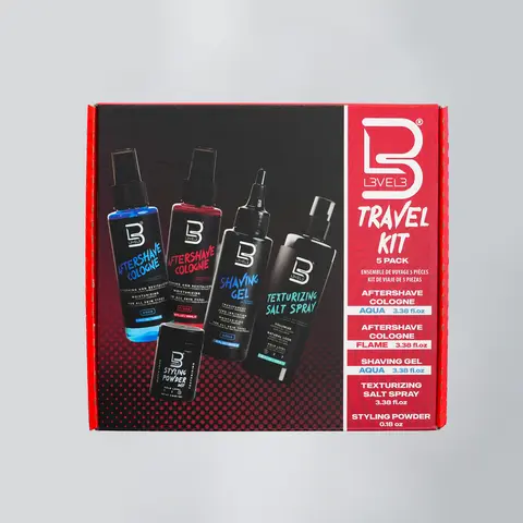 Travel Kit – Aftershave Cologne, Shaving Gel, Salt Spray & Styling Powder