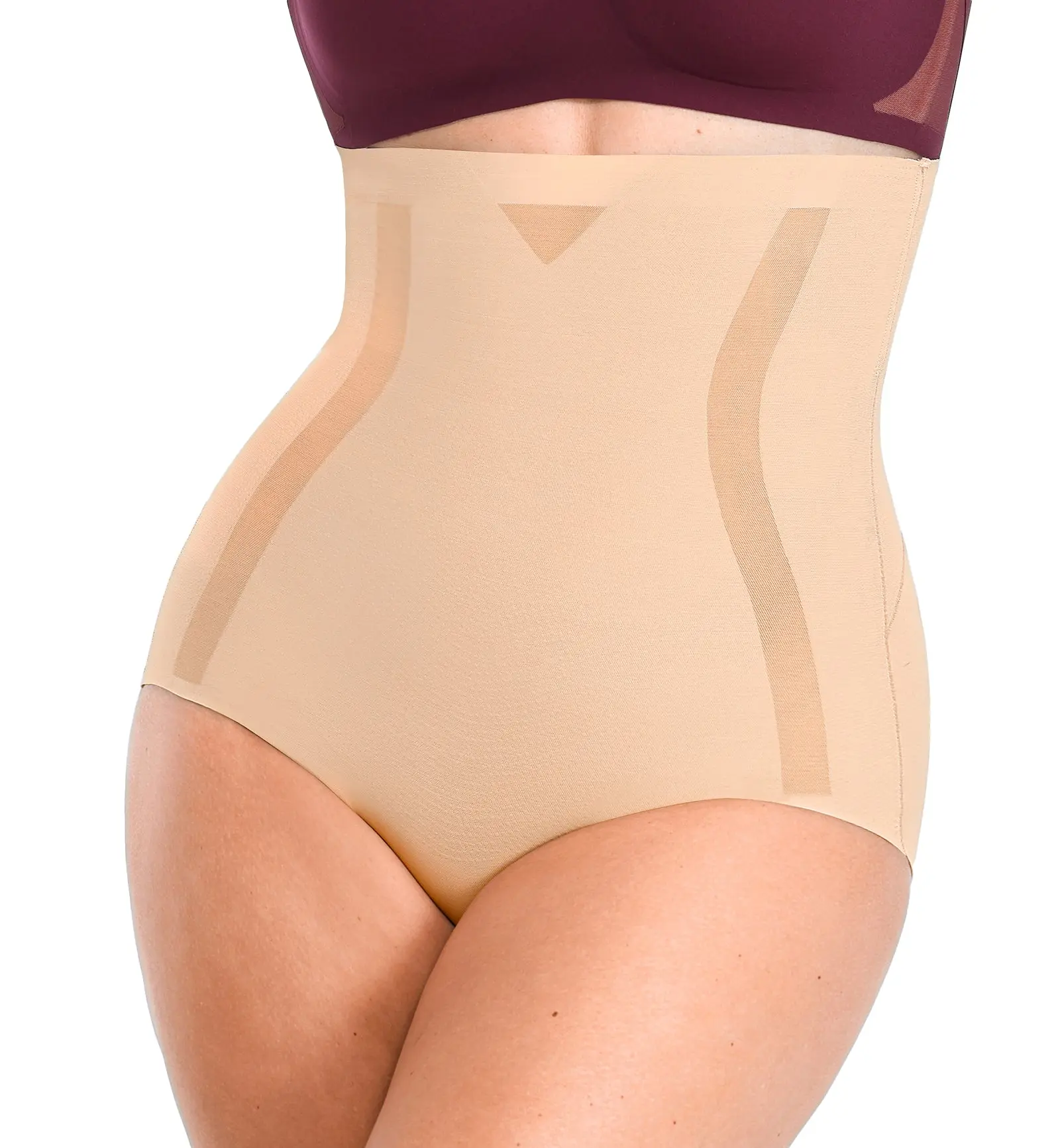 SHAPELLX INNER ARMOR Contour Comfy High-Waisted Smoothing Brief (MT250033) - Beige