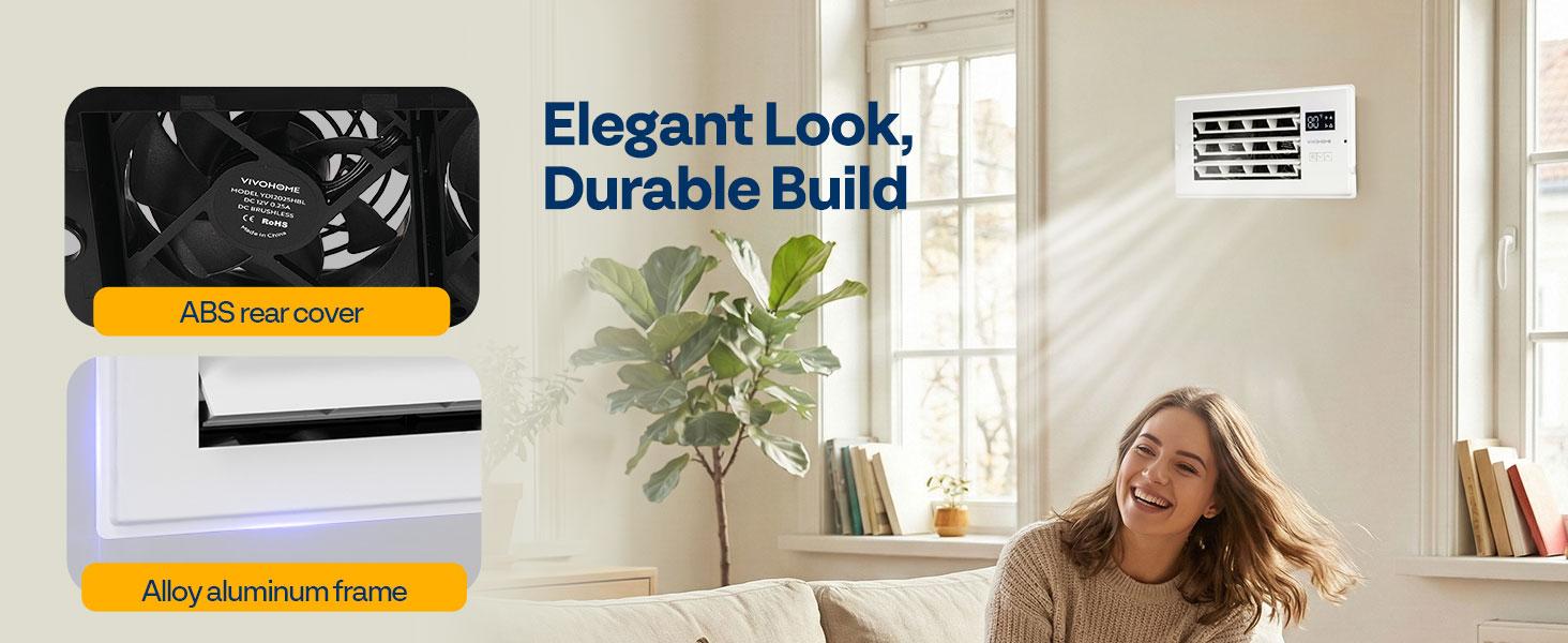 VIVOHOME Register Booster Fan WIFI App & Remote Control - With Adjustable Louver - Smart Thermostat & 10-Speed - AC Vent Fan for Floor, Ceiling, Wall - Quiet Operation (White) VIVOHOME Register Booster Fan WIFI App & Remote Control - With Adjustable Louver - Smart Thermostat & 10-Speed - AC Vent Fan for Floor, Ceiling, Wall - Quiet Operation (White)