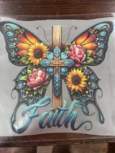 DTF PRINTING BUTERRFLIE COLORFULLY IMAGE