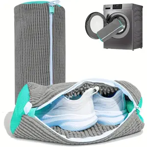 Reusable washable shoe bag, suitable for washing machines and dryers, self-locking zipper, ultra-fine fiber lining, suitable for sports shoes and tennis shoesRAIMENTRY