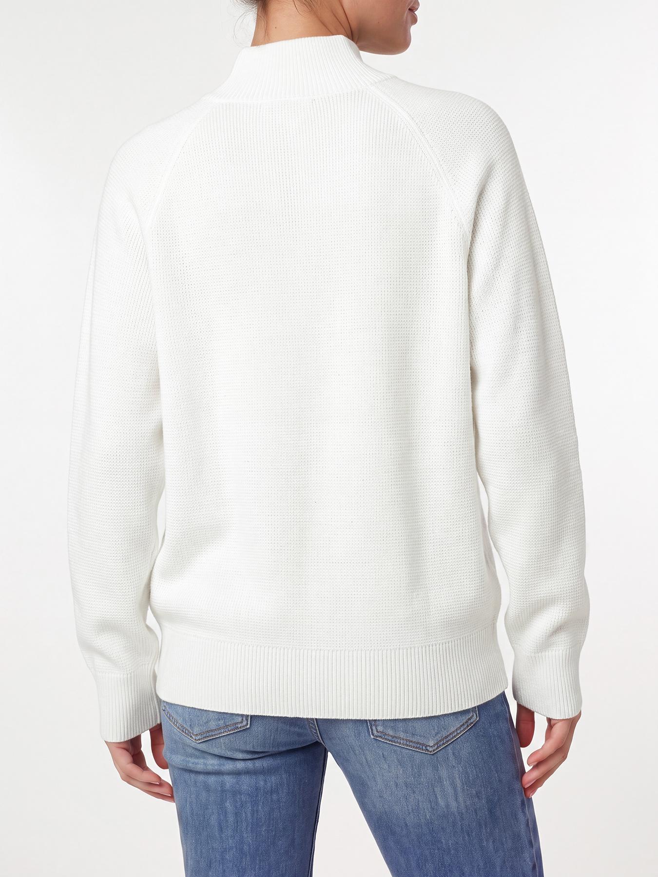 Wodubu Women's Knitwear Sweaters - Half-Zip Striped Ribbed Knit Tops, Long Sleeves, Casual Oversized Fit, Style Options: Mock Neck, V-Neck, 2026 Fall Winter Clothes