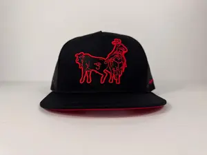 Sangre Charra “Colas" Hat Black Red