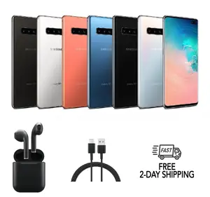 Refurbished Samsung Galaxy S10+ Plus (Fully Unlocked) G975U Excellent Condition with Wireless Earbuds & 1 Year Warranty