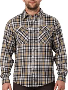 Workwear Men's Plaid Two Pocket Flannel Shirt