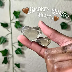 Smokey Quartz Hearts