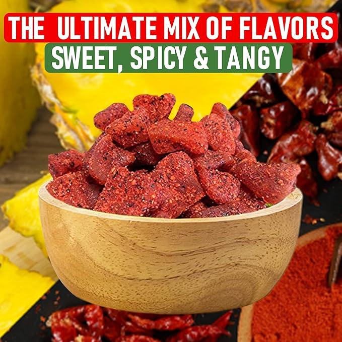 Mexican Fruit Candy 3-Pack, Dulces Mexicanos, Mango Chamoy, Pineapple Chile, and Tamarind Chile, Sweet and Spicy Candies Assortment by Don Turinos