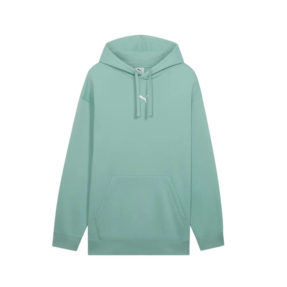 PUMA Mens Essentials Relaxed Small Cat Logo Hoodie Casual Outerwear Casual - Green