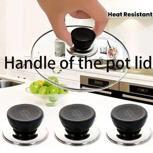 3 Piece Heat Resistant Pot Lid Handle Accessories, Perfect for Kitchen and Cooking, Durable and Easy to Use, Ideal for Home Cooks