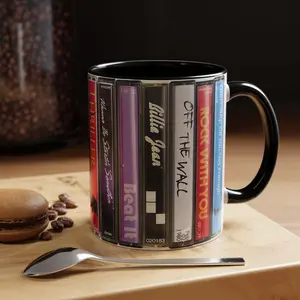 Michael Jackson Music Cassette Retro Collection Accent Mug 11oz 15oz