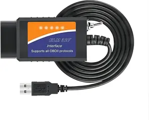Elm327 USB Compatible with Forscan Software Obd2 Adapter for Ford F150 F250 Lincoln Mazda Mercury Code Reader Vehicle OBD Scanner Diagnostic Programmer Tool MS HS CAN Switch