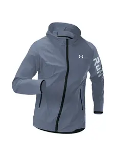 Men's Summer Sports Jacket, Quick-Dry Breathable Fabric, Run Letter Print, Suitable for Gym Commuting, Casual Loose-Fitting Sun-Suit