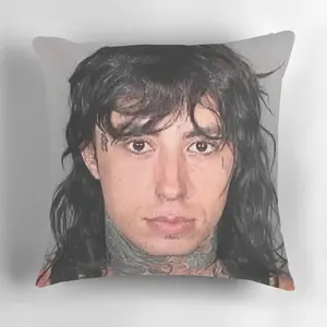 1pc Double-Sided Ronnie Radke Mugshot Pillowcase - Soft, Polyester, Vintage Style Throw Pillow Cover with Zip Closure, Machine Washable, Ideal for Home Decor & Holiday Gifts (No Insert), Decorative Pillowcase