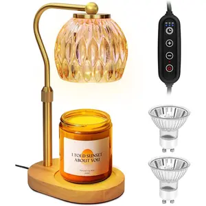 Candle Warmer Lamp, Gold Candle Warmer Lamp with Timer Dimmer, for Mom, Dad and Fathers, Warming Gifts New Home Room, Scented Wax Candle Melt Warmer