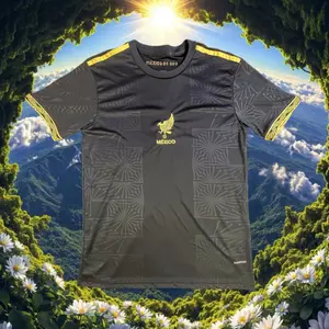2526 Mexico National Team Home Black ShortSleeve Soccer Jersey