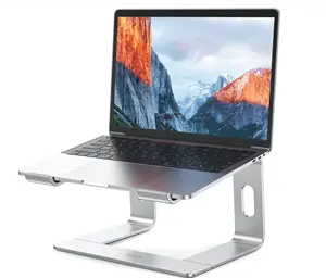 BESIGN LS03 Aluminum Laptop Stand, Ergonomic Detachable Computer Stand, Notebook Riser, Laptop Mount Compatible with Air, Pro, Dell, HP, Lenovo More 10-15.6" Laptops, Silver