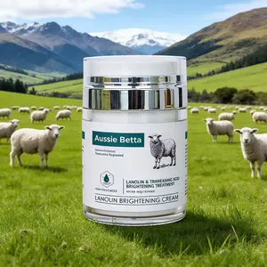 Aussie Betta Lanolin & Tranexamic Acid Brightening Essence Cream – Radiance Boosting Moisturizer with Squalane, Hyaluronic Acid, Niacinamide & Kakadu Plum| Deep Hydration, Even Skin Tone, Dark Spot & Dullness Repair, Sensitive Skin Safe