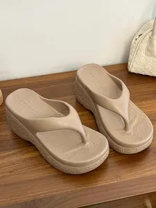 Women's Thick Sole Sandals Eva Material Comfortable Lightweight Design Trendy Casual Footwear for Daily Wear & Outdoor Activities