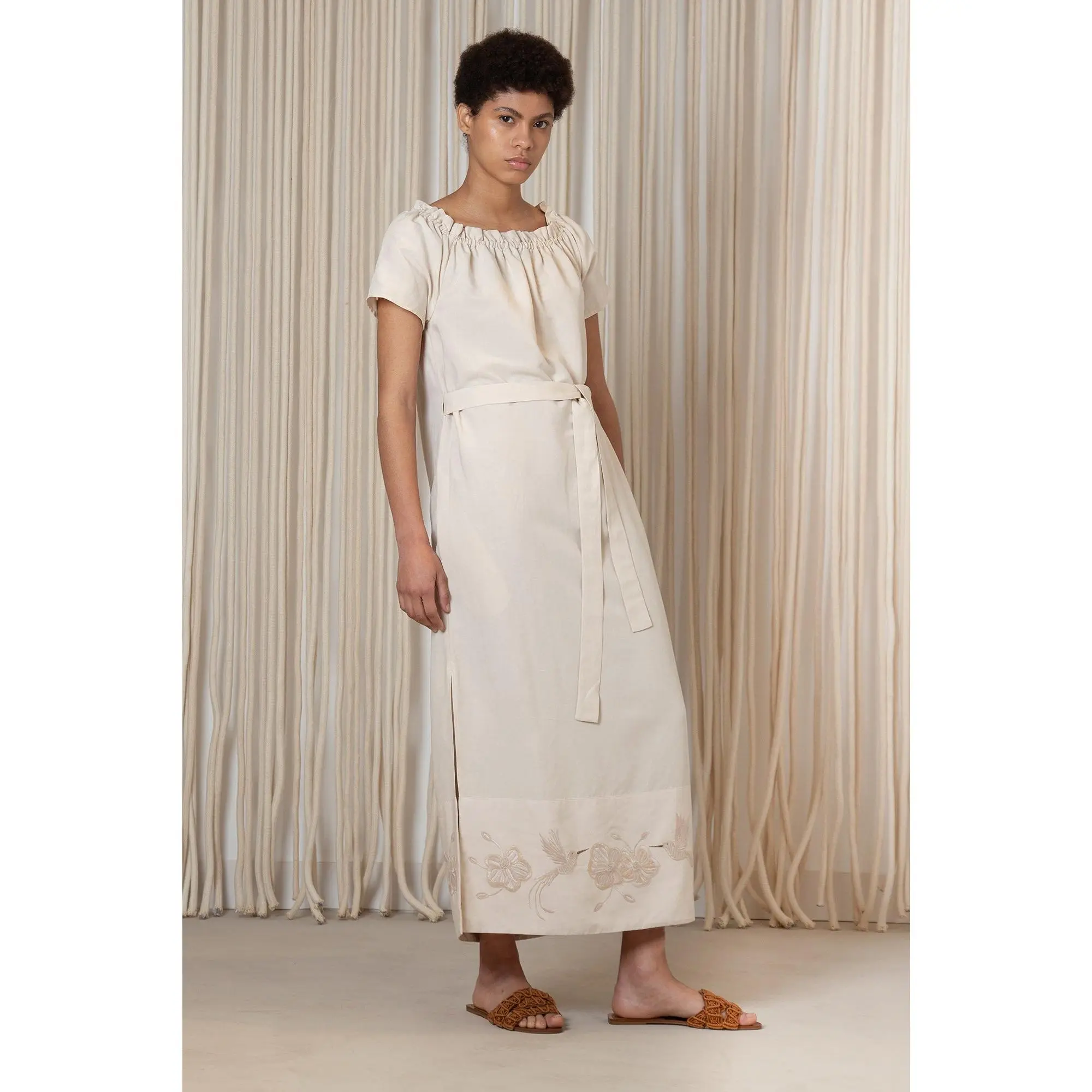Logan Dress | Ecru