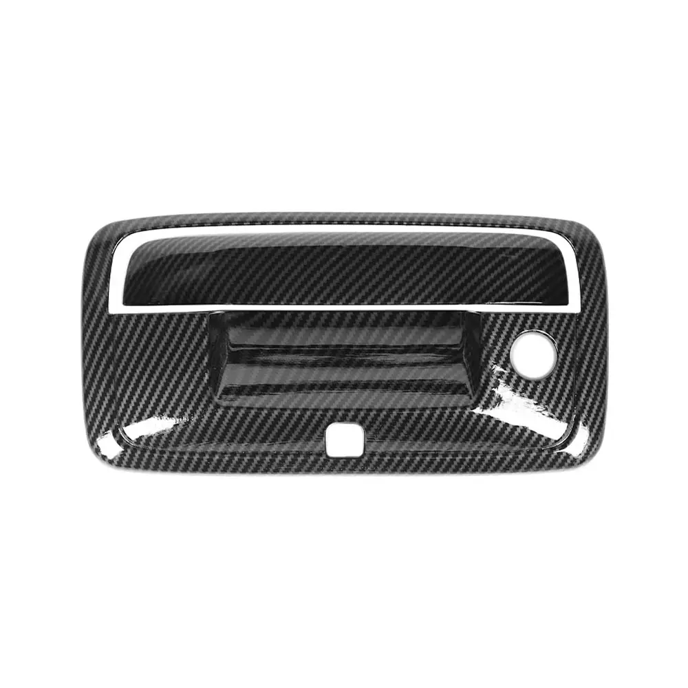 Rear Tailgate Handle Cover Trim for Chevy Silverado GMC Sierra 2014-2017 Colorado 2014+ GMC Canyon 2014-2022 ABS UV Resistant Car Interior Accessory, Abs Material