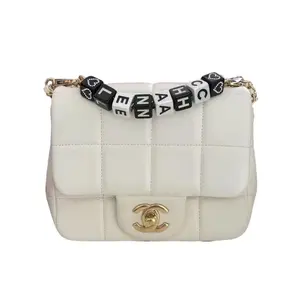 Pre-owned CHANEL Lambskin Crossbody Bags Monacoco Mini Square Flap Bag With Gold Hardware(AE***4E) CC1734