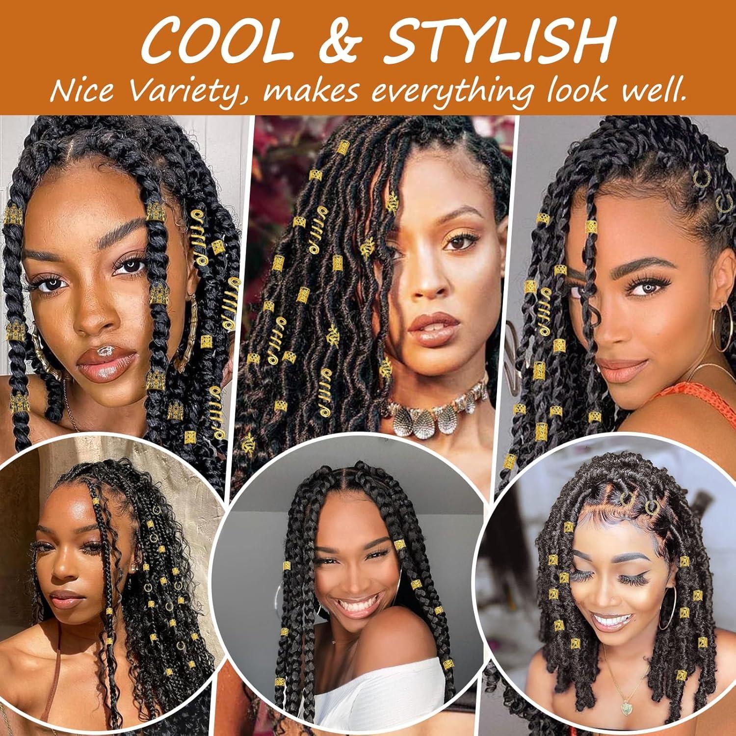 220pcs Dreadlock Hair Rings