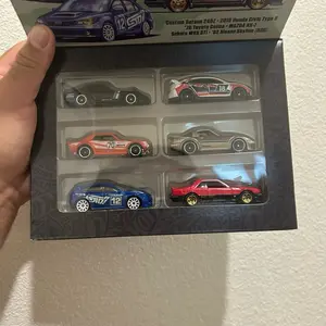 Hot Wheels LS Collection Featuring 6 Classic Models Including Subaru WRX STI and Nissan Skyline in Vibrant Colors