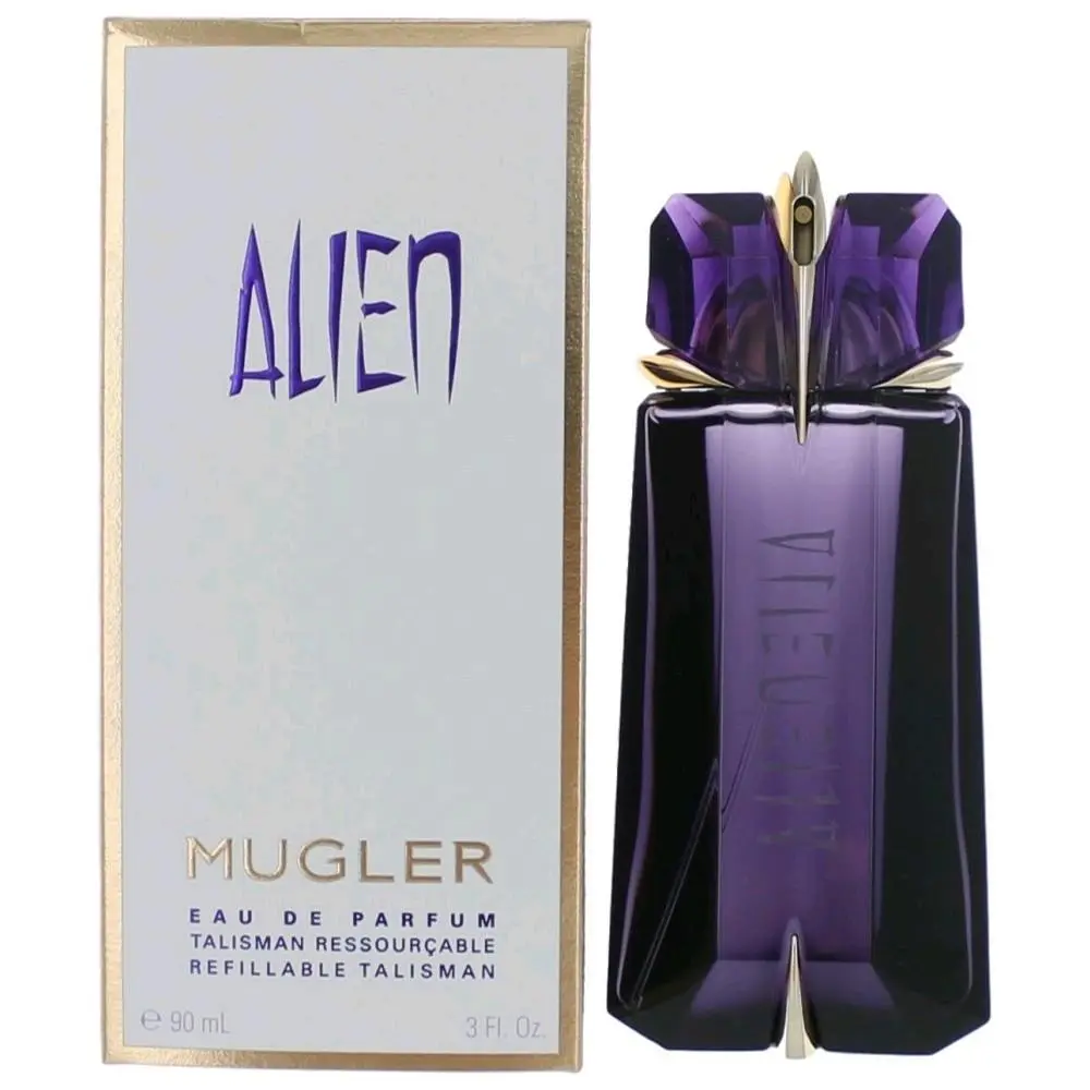 Women's Alien by Thierry Mugler Refillable Bottle Eau De Parfum Spray - 3 oz (3 to 3.9 fl oz), Dreamy Floral Musk Scent for Daily Wear, Dating