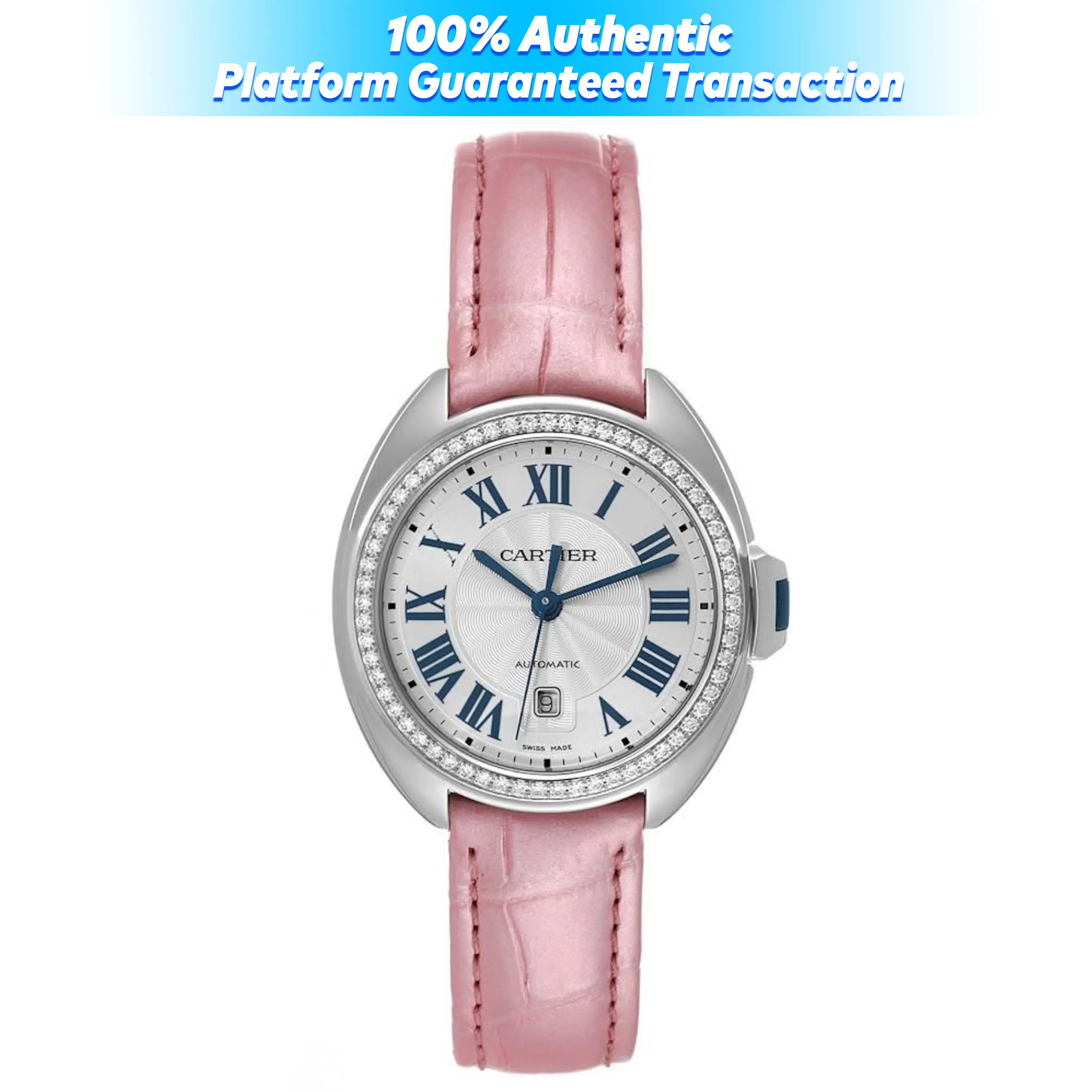 Cartier Clé de Cartier Automatic 31mm Stainless Steel Diamond-Set Bezel Watch（Original Diamond-Set） Reference： W4CL0005/6949