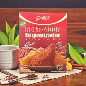 3 cajas  Yaesta Rostizador  y Empanizador Picante 100g Rojo