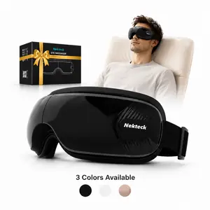 Nekteck fathersdaygift Eye Massager with Heat & Bluetooth Music, Comfort Eye Mask for Relaxation, 5 Massage Modes, 15 mins Auto-Off, Ideal Gift for Men & Women,Christmas 's Day Present