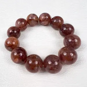 Fire Quartz (Red Hematoid Quartz) — Positive Energy & Confidence Boost | Healing Crystal Jewelry 9-20mm for Women
