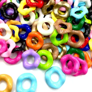 Wavy Energy Spacer Beads - Beading & Jewelry Making Supplies DIY Craft Beaded Keychains Colorful Mix