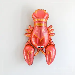 Seafood-Themed Foil Balloon – Red Lobster & Crawfish Balloon