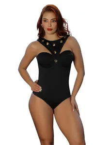 Body Colombiano Reductor Ref. 9367 Shapewear Bodysuit with Built-In Shaper – Adjustable Straps – One Size