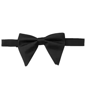 INSPIRE CHIC Men's Solid Color Satin Large Bow Tie