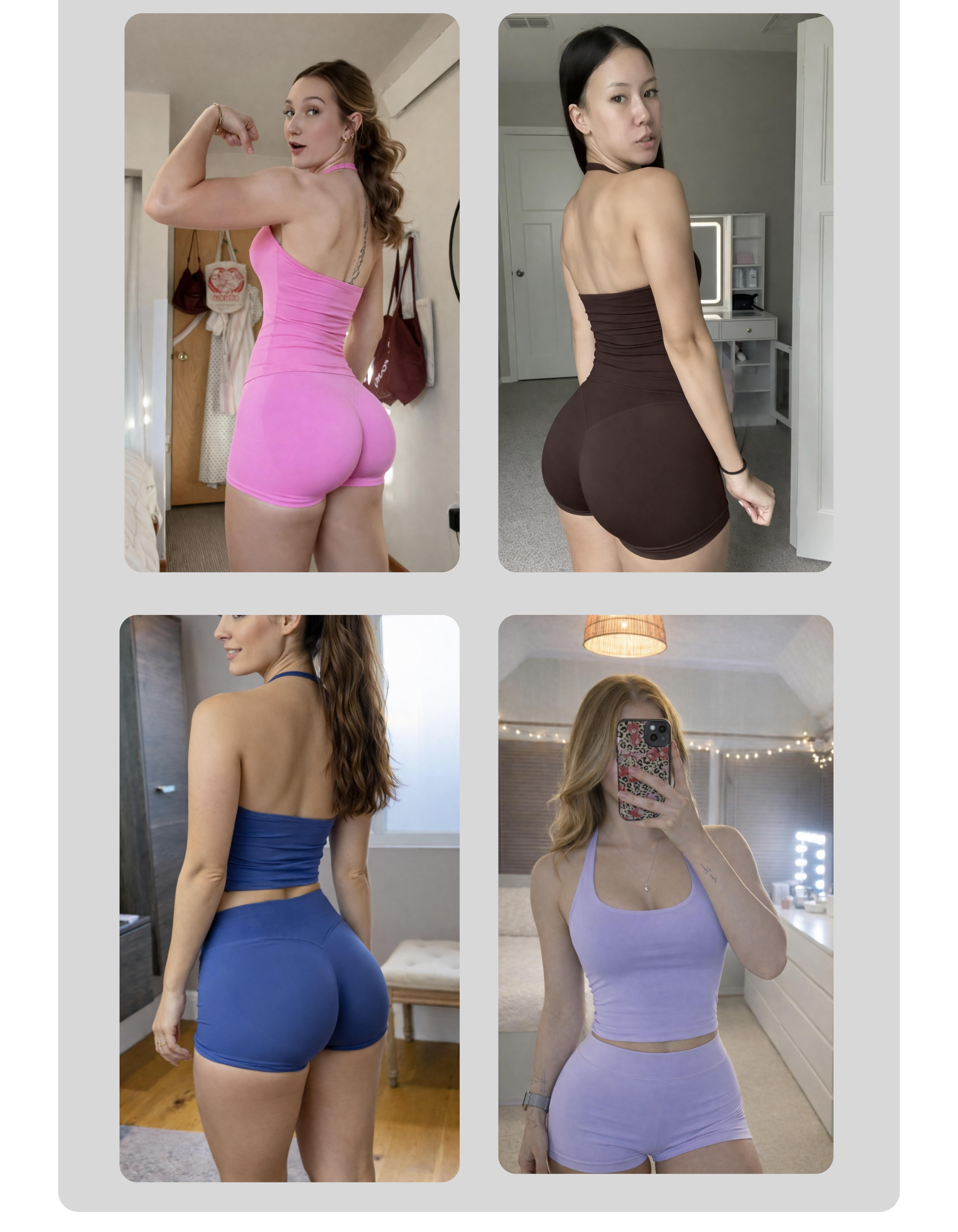 Coral Canton 2pcs Impact Halter Tops